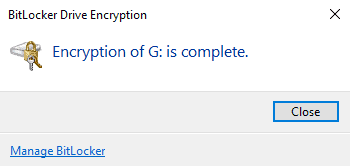 Encryption is done