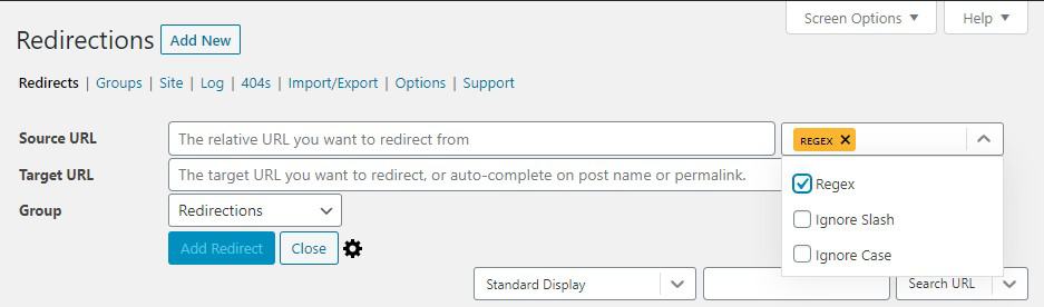 Setting up Regex using plugin
